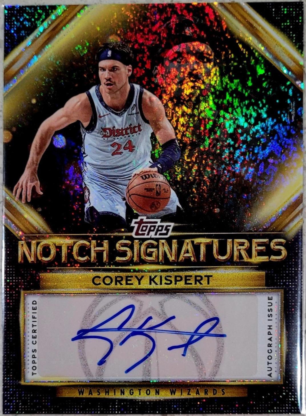 2025 Topps Notch Signatures Corey Kispert #TNS-CK card