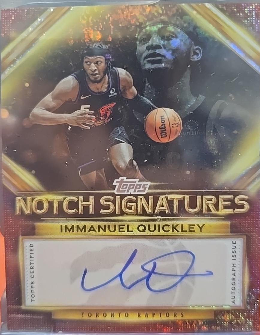 2025 Topps Notch Signatures Immanuel Quickley #TNS-IQ card