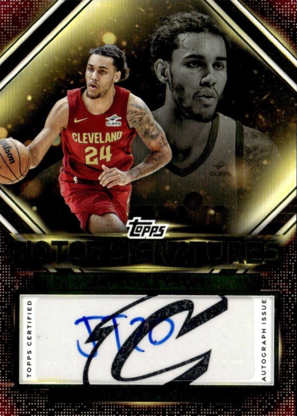 2025 Topps Notch Signatures Jaylon Tyson #TNS-JT card