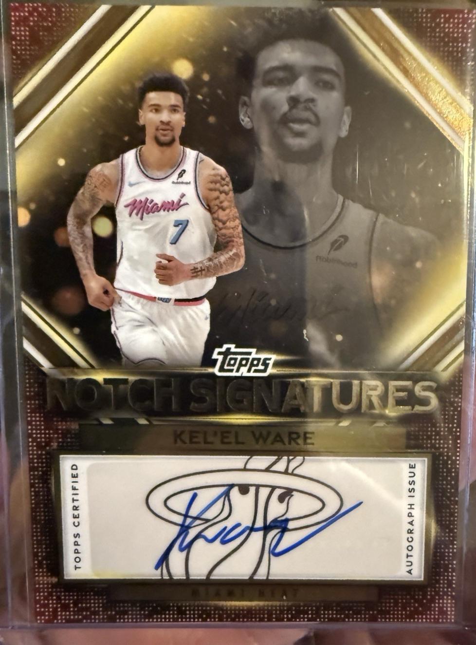 2025 Topps Notch Signatures Kel'el Ware #TNS-AR card
