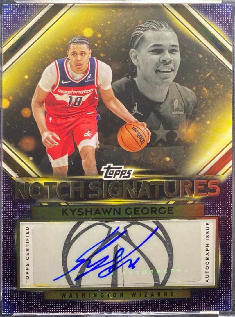 2025 Topps Notch Signatures Kyshawn George #TNS-KG card