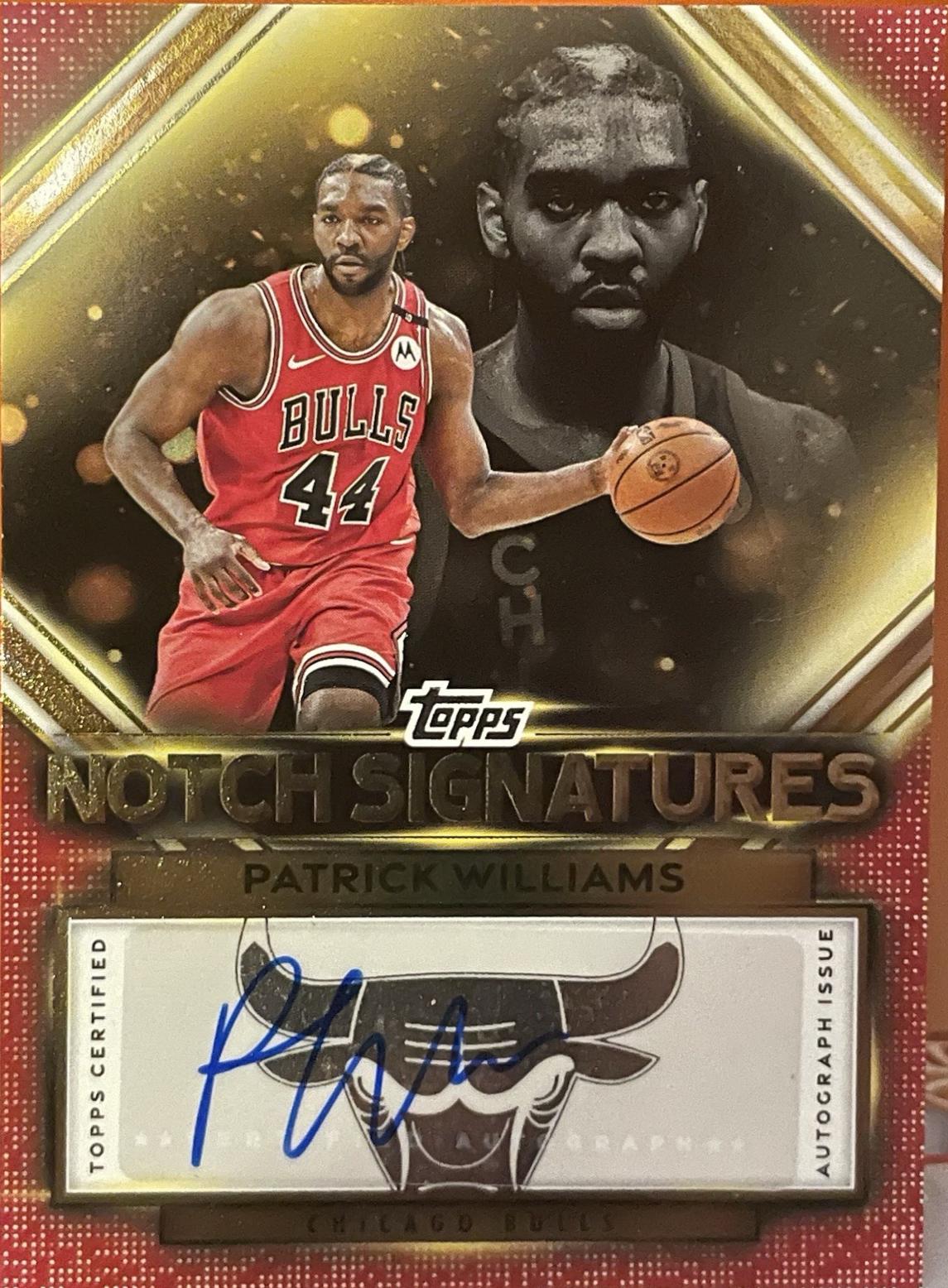2025 Topps Notch Signatures Patrick Williams #TNS-PW card