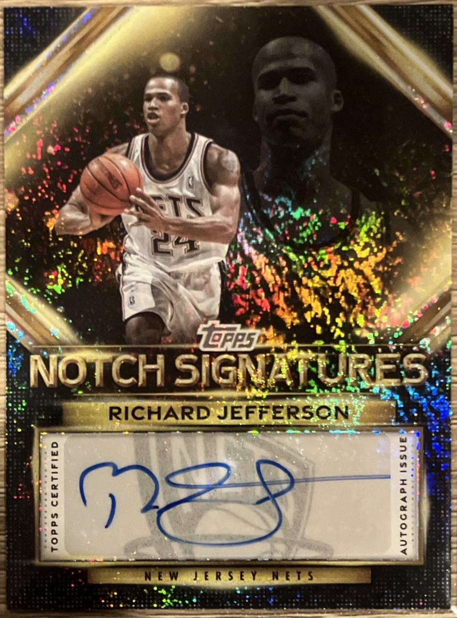 2025 Topps Notch Signatures Richard Jefferson #TNS-RJ card
