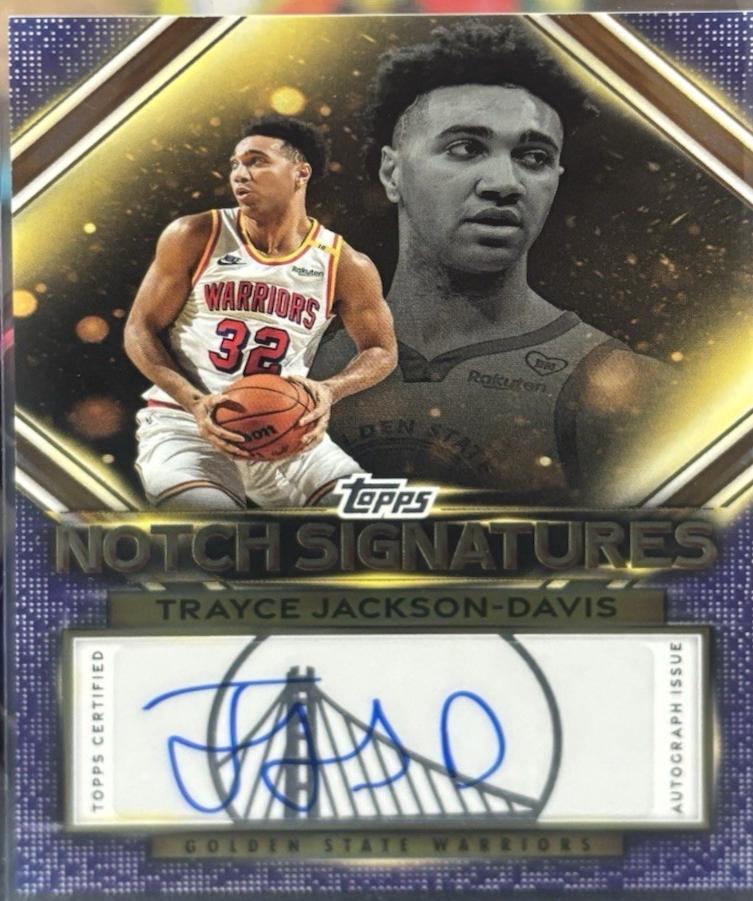 2025 Topps Notch Signatures Trayce Jackson-Davis #TNS-TJ card