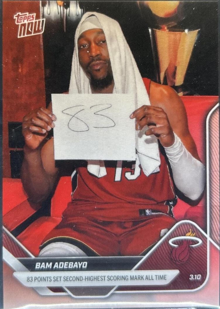 2025 Topps Now Bam Adebayo #201 card