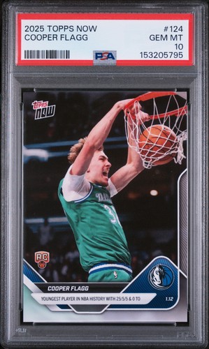 2025 Topps Now Cooper Flagg #124 card