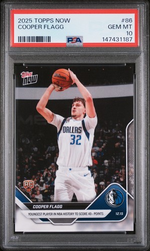 2025 Topps Now Cooper Flagg #86 card