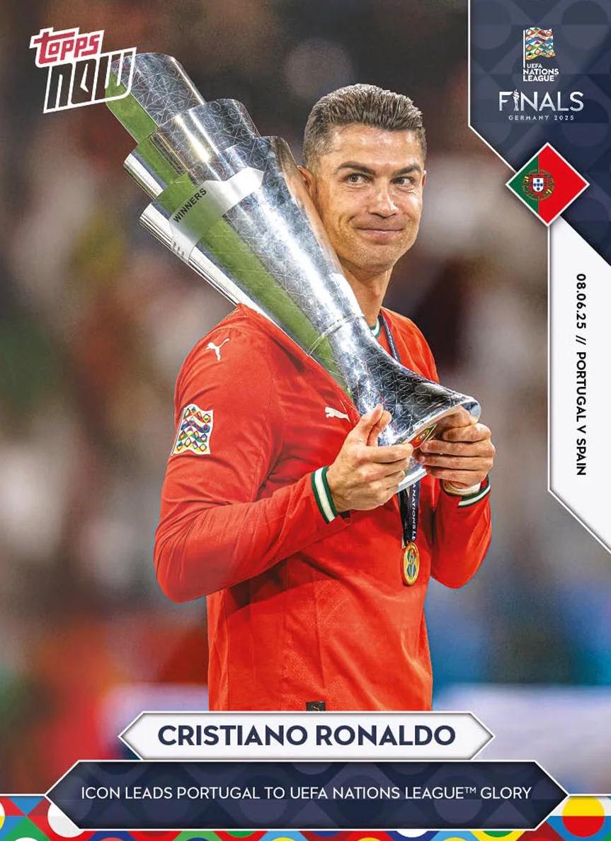 2025 Topps Now Cristiano Ronaldo #7 card