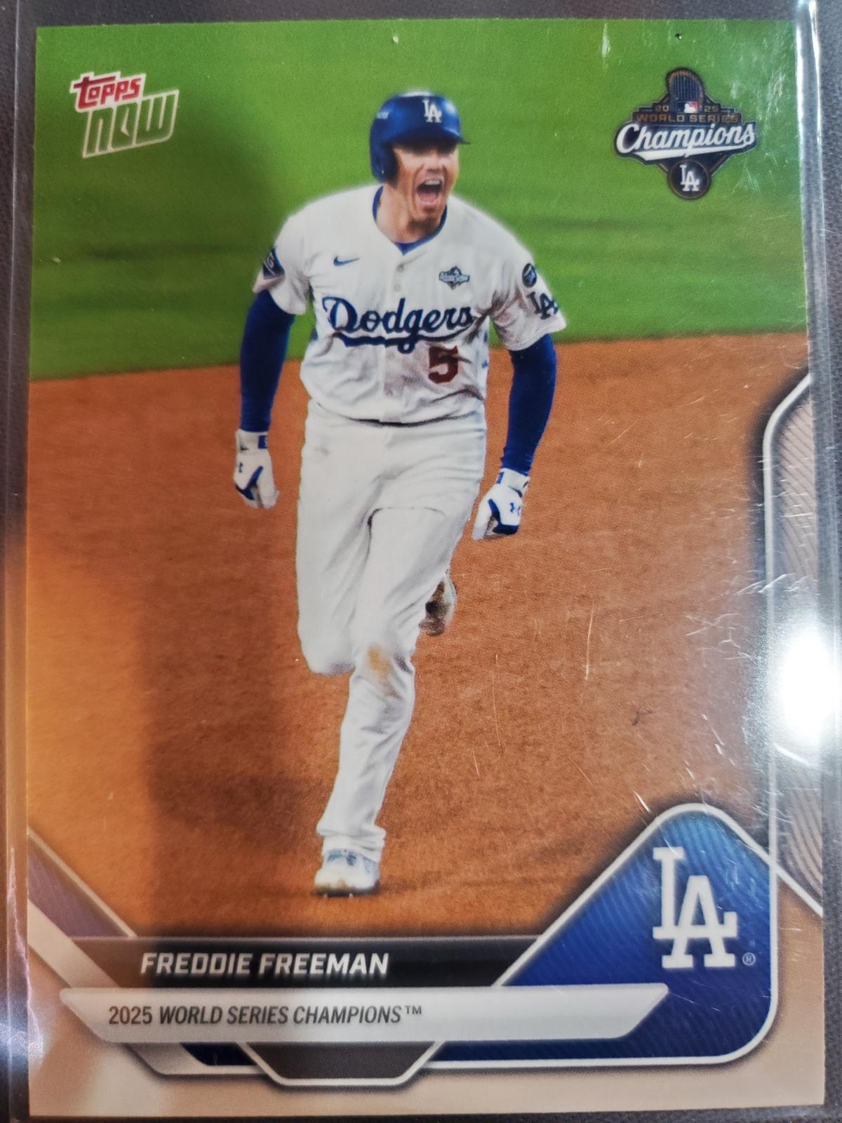 2025 Topps Now World Series Freddie Freeman [SP] #WS-5SP card
