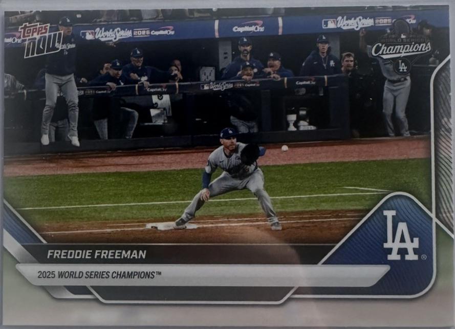 2025 Topps Now World Series Freddie Freeman [SSP] #WS-5SSP card