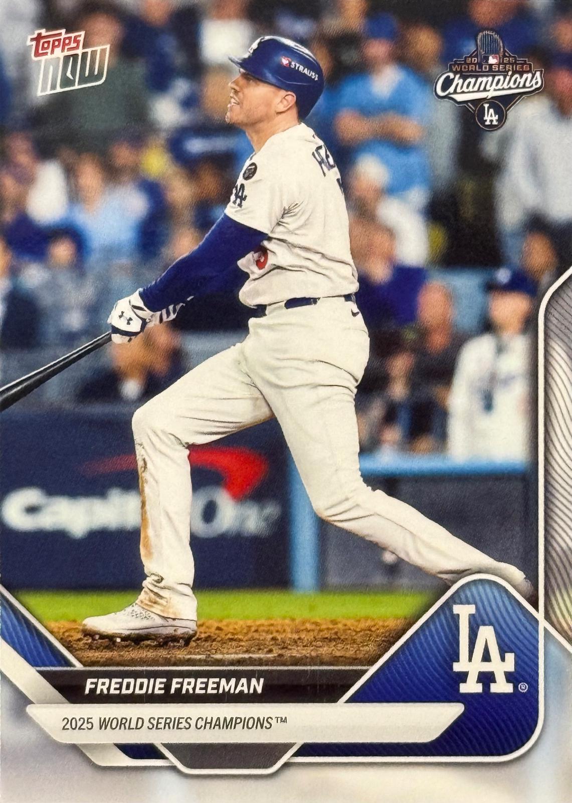 2025 Topps Now World Series Freddie Freeman #WS-5 card