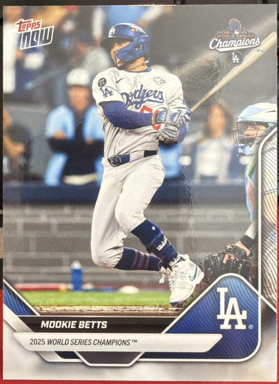 2025 Topps Now World Series Mookie Betts [SP] #WS-2SP card