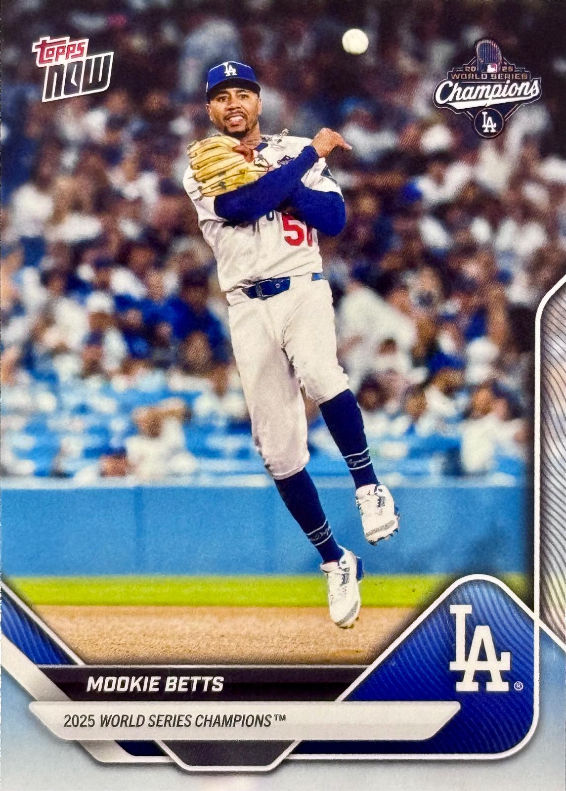 2025 Topps Now World Series Mookie Betts #WS-2 card
