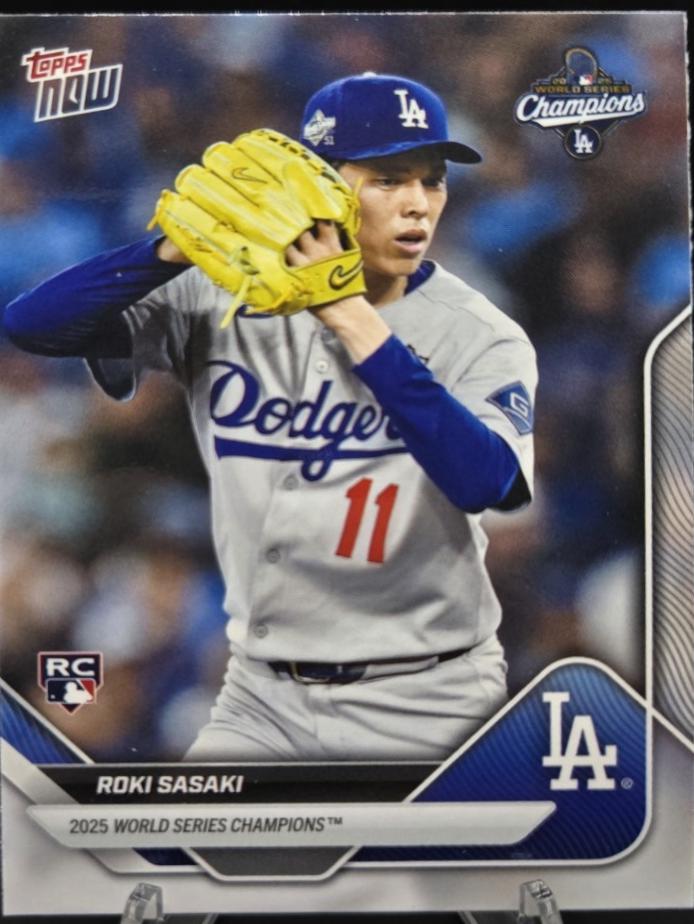 2025 Topps Now World Series Roki Sasaki [SP] #WS-14SP card