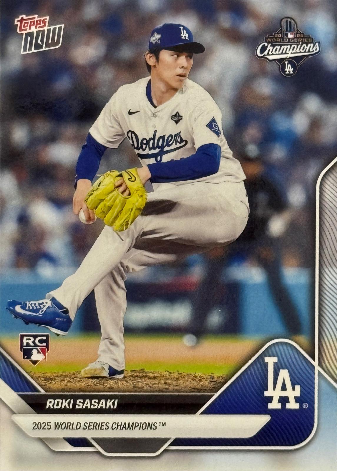 2025 Topps Now World Series Roki Sasaki #WS-14 card