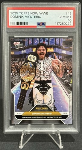 2025 Topps Now WWE Dominik Mysterio #43 card