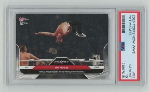 2025 Topps Now WWE Pat McAfee #51 card