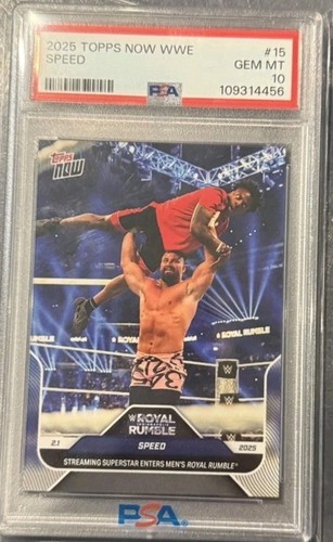 2025 Topps Now WWE Speed #15 card