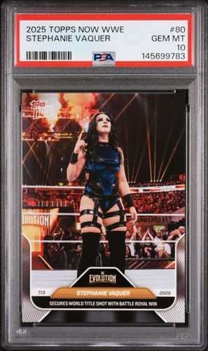 2025 Topps Now WWE Stephanie Vaquer #80 card
