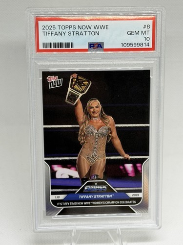 2025 Topps Now WWE Tiffany Stratton #8 card