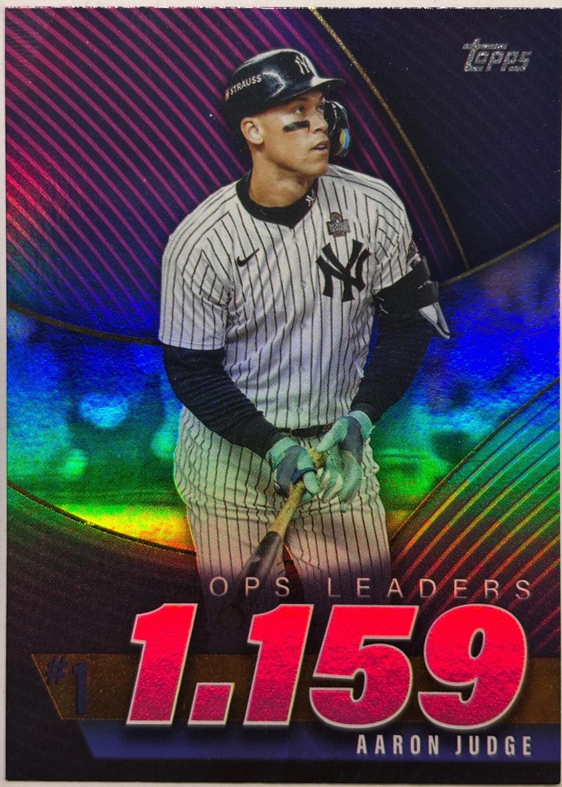 2025 Topps OPS Best Aaron Judge [Pink Foil] #OPS-1 card
