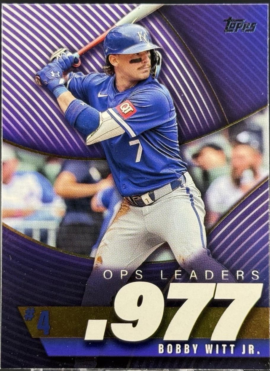 2025 Topps OPS Best Bobby Witt Jr. #OPS-4 card