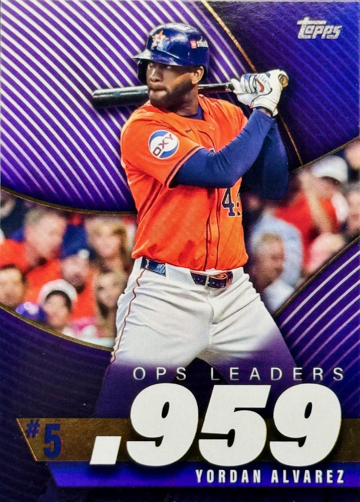2025 Topps OPS Best Yordan Alvarez #OPS-5 card