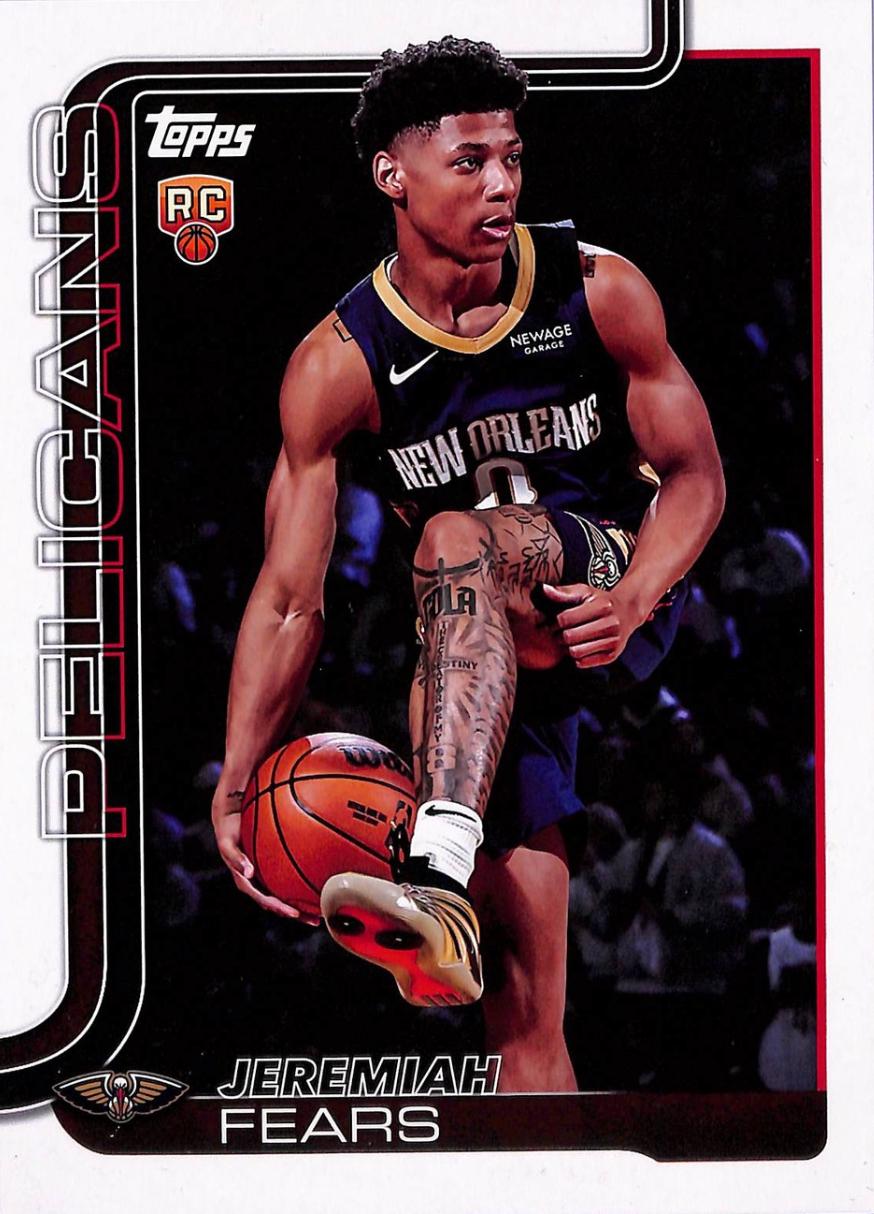 2025 Topps Oversized Card Jeremiah Fears #OTC-16 card