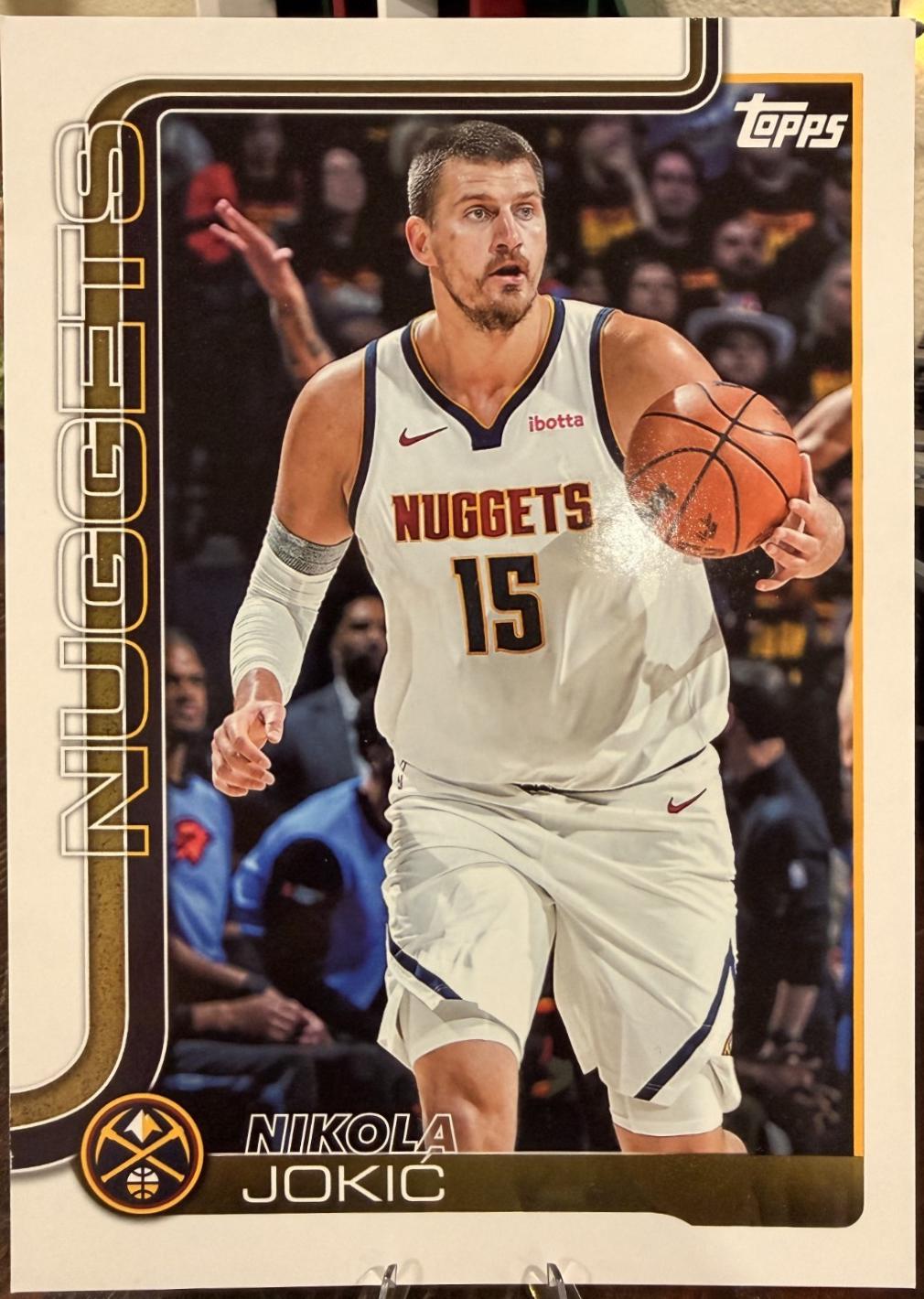 2025 Topps Oversized Card Nikola Jokic #OTC-6 card