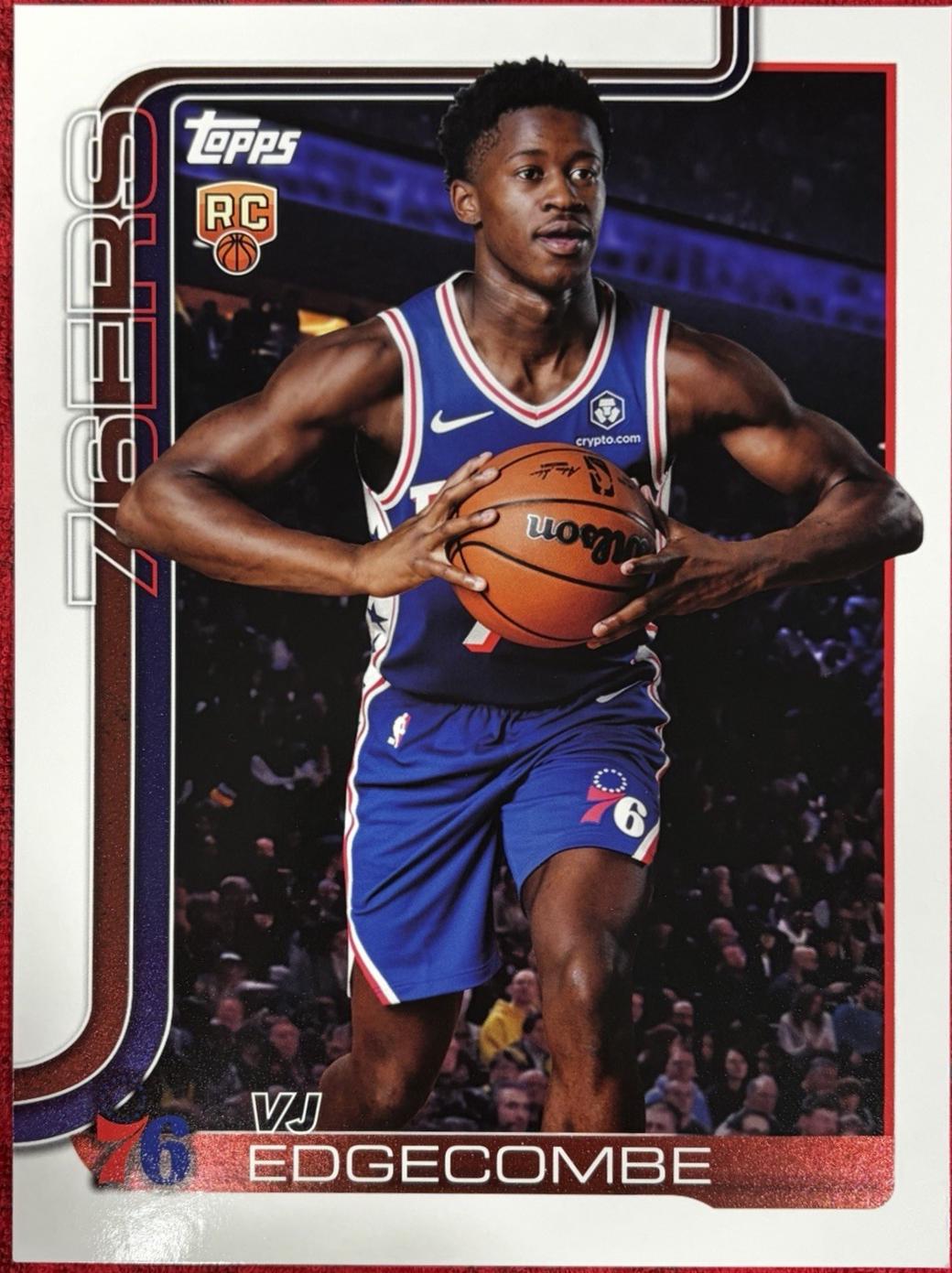2025 Topps Oversized Card VJ Edgecombe #OTC-12 card