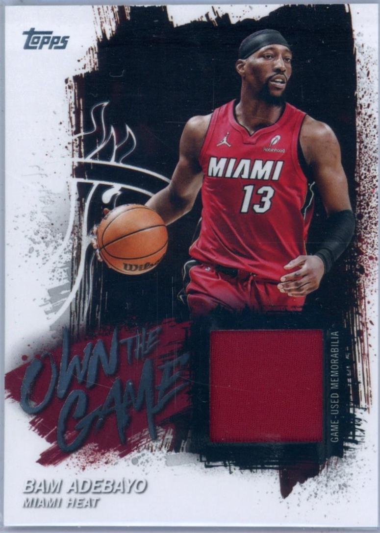 2025 Topps Own the Game Bam Adebayo #OTGA-BA card
