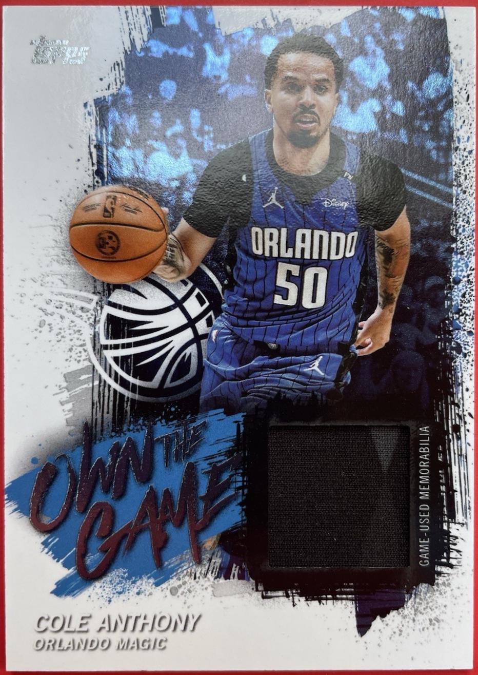 2025 Topps Own the Game Cole Anthony #OTGA-CA card