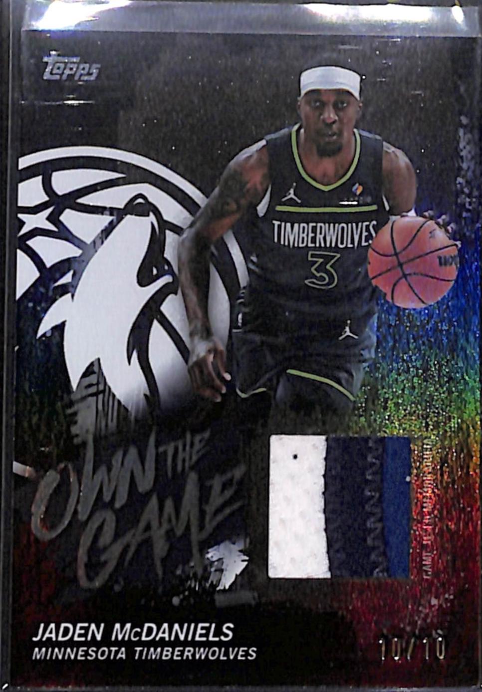 2025 Topps Own the Game Jaden McDaniels #OTGA-JM card