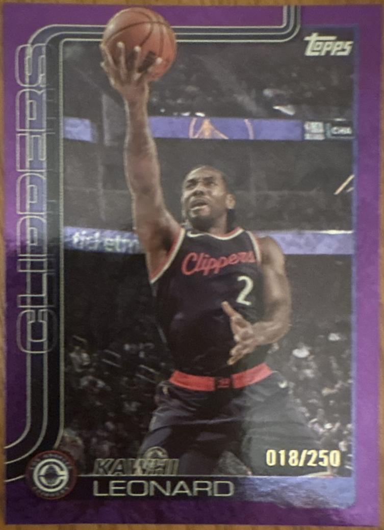 2025 Topps Power Player Kawhi Leonard [Purple Foil] #PP-8 card