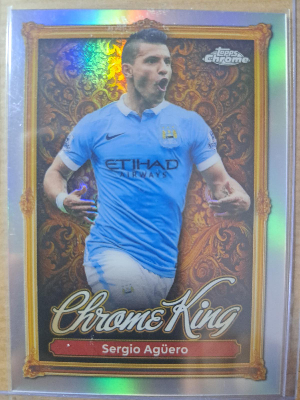 2025 Topps Premier League Chrome King Sergio Aguero #CK-14 card
