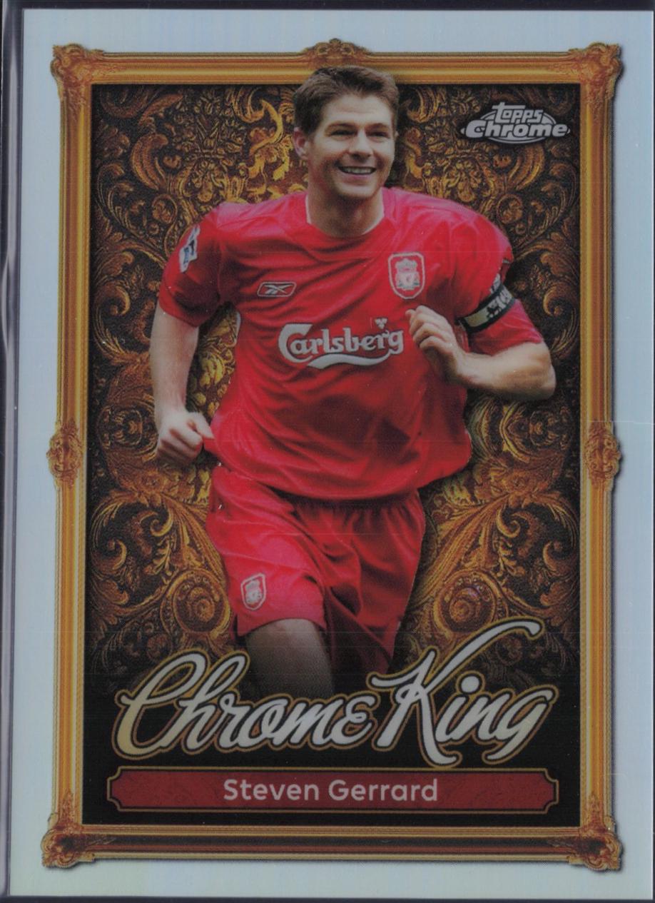 2025 Topps Premier League Chrome King Steven Gerrard #CK-12 card