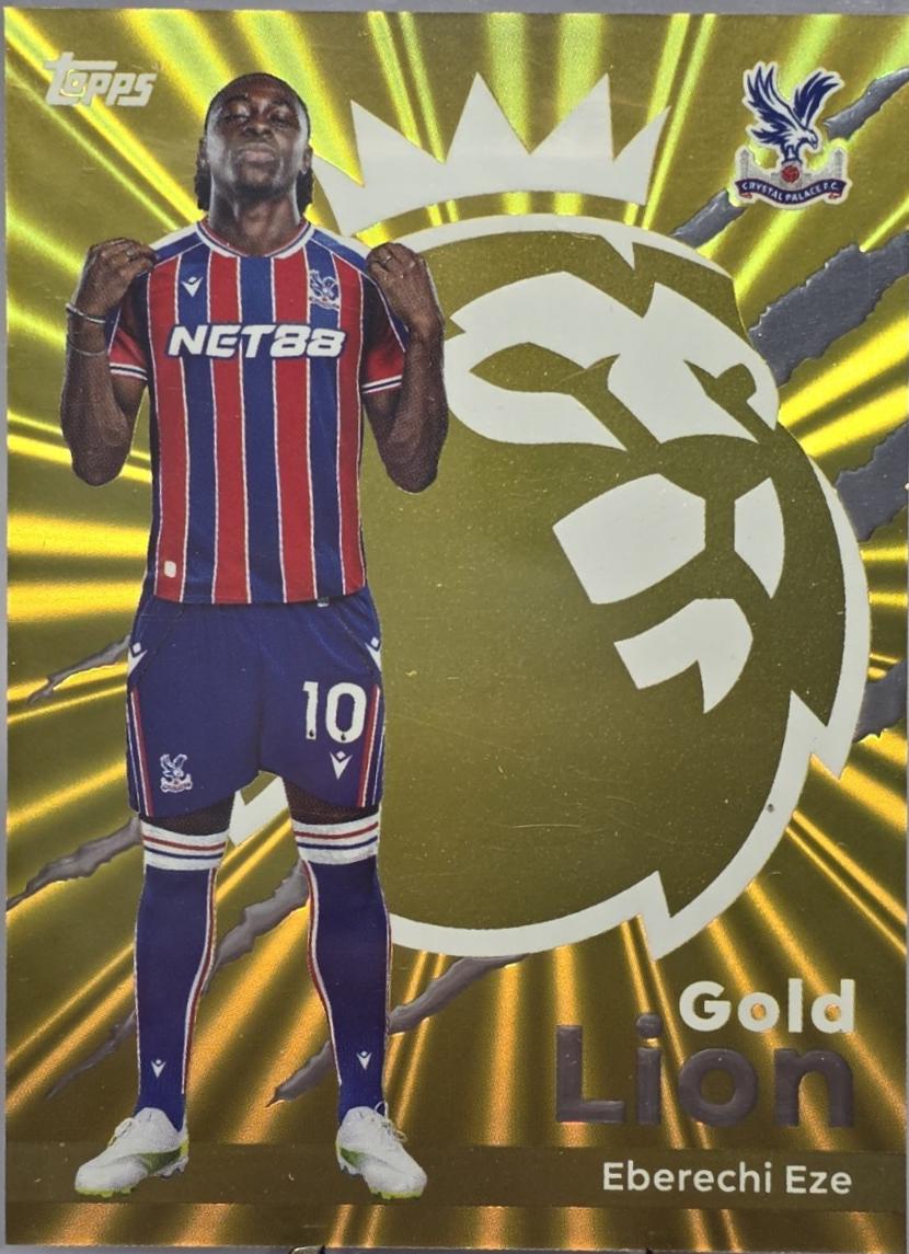 2025 Topps Premier League Gold Lion Eberechi Eze #GL8 card