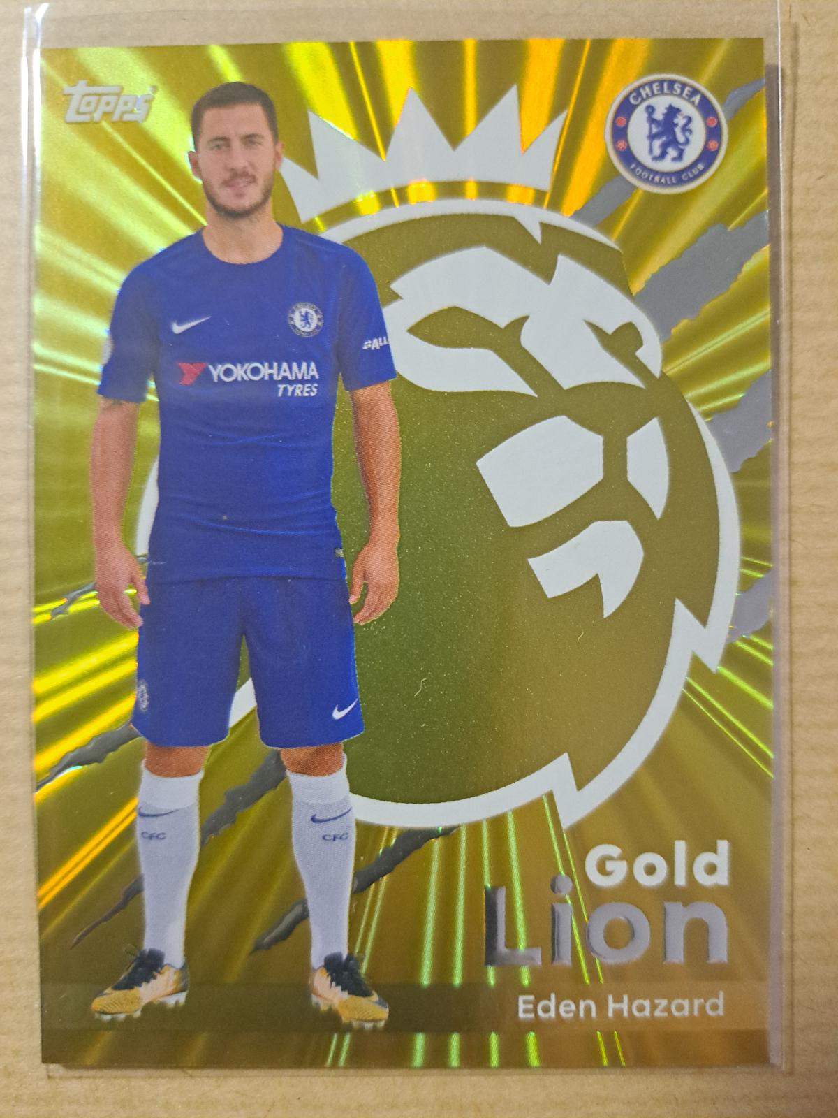 2025 Topps Premier League Gold Lion Eden Hazard #GL7 card