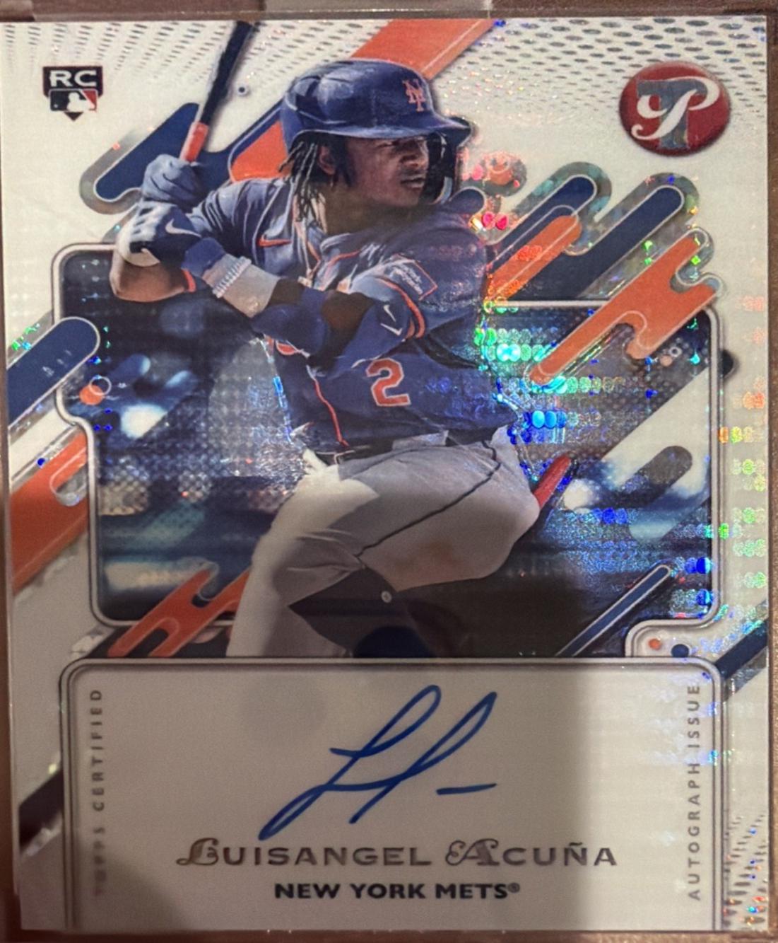 2025 Topps Pristine Autograph Luisangel Acuna #PA-LA card
