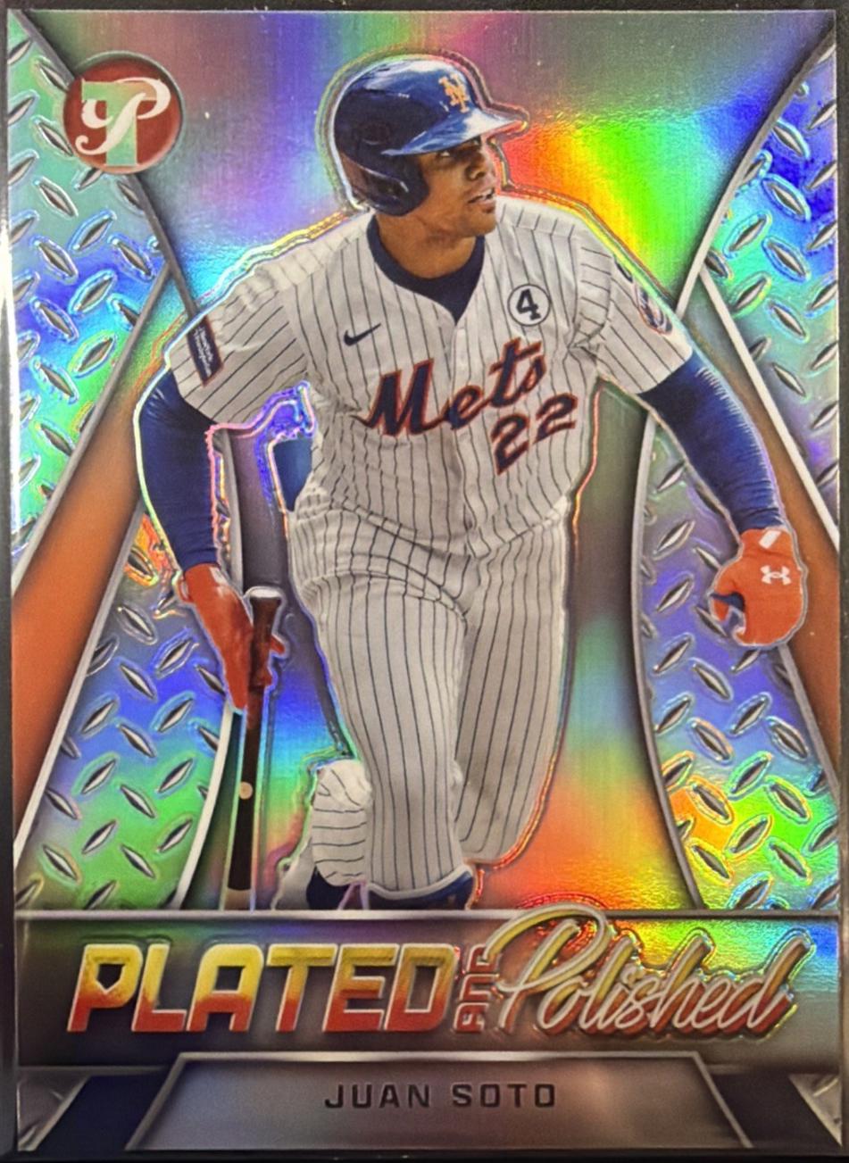 2025 Topps Pristine Plated and Polished Juan Soto #PP-8 card