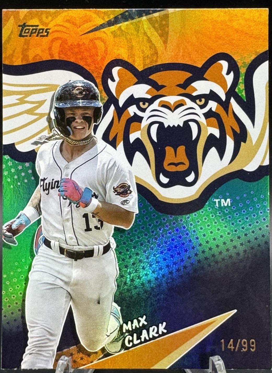 2025 Topps Pro Debut Stars of MiLB Max Clark [Green Foil] #STAR-5 card
