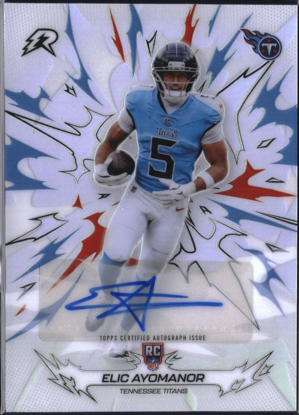 2025 Topps Resurgence Elic Ayomanor [Signature] #195 card