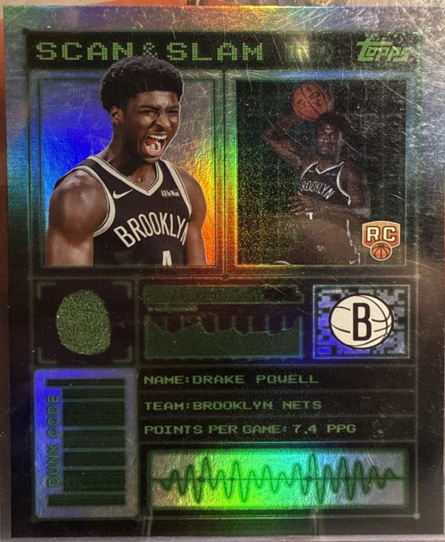 2025 Topps Scan and Slam Drake Powell #SS-47 card