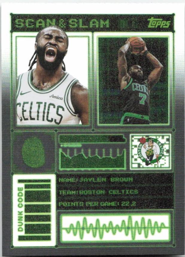2025 Topps Scan and Slam Jaylen Brown #SS-25 card