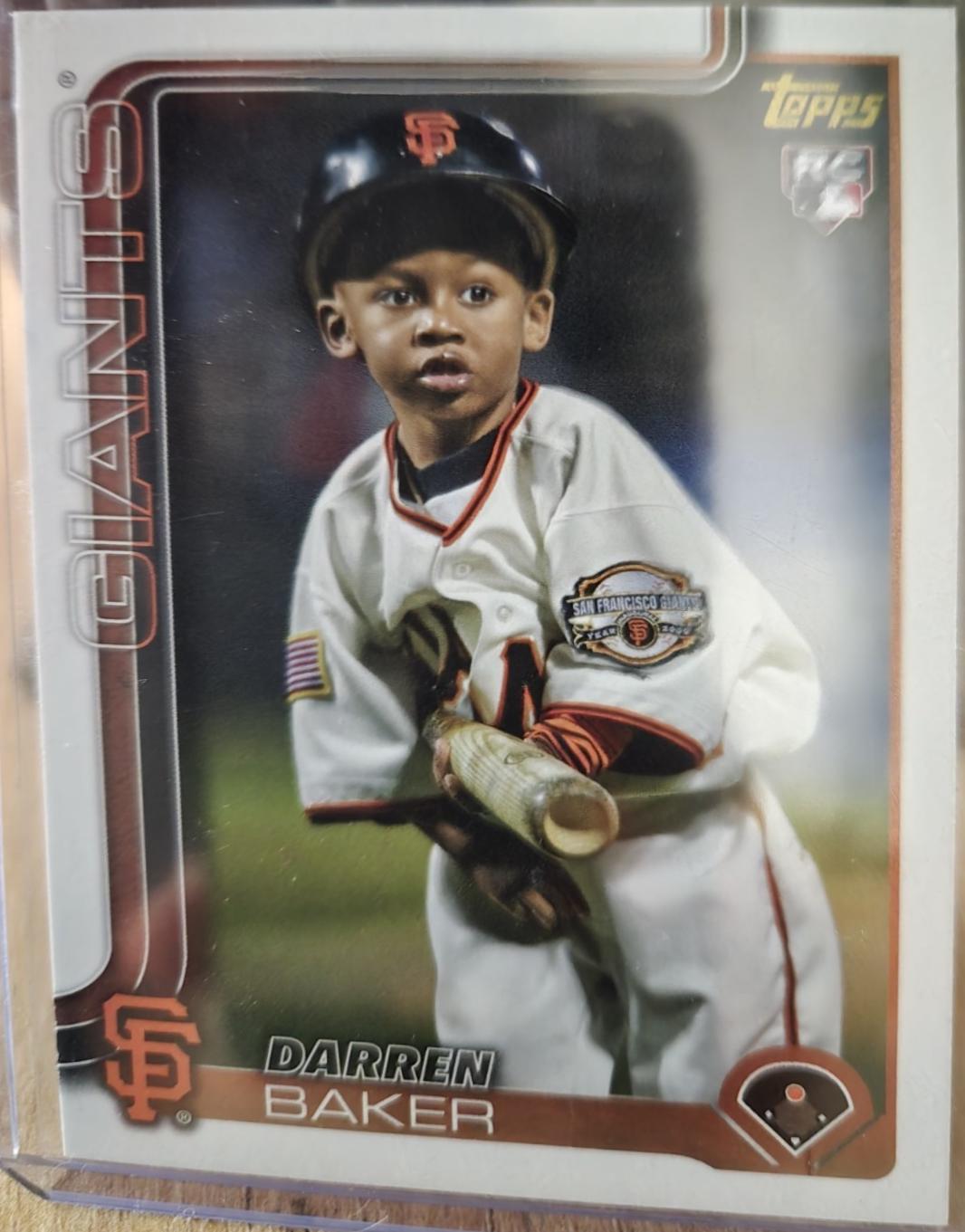 2025 Topps Series 2 Darren Baker [Golden Mirror Image Variation] #511 card
