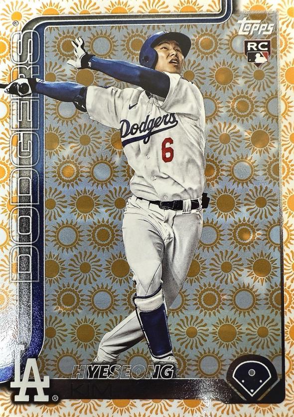2025 Topps Series 2 Hyeseong Kim [Holiday Sun] #573 card
