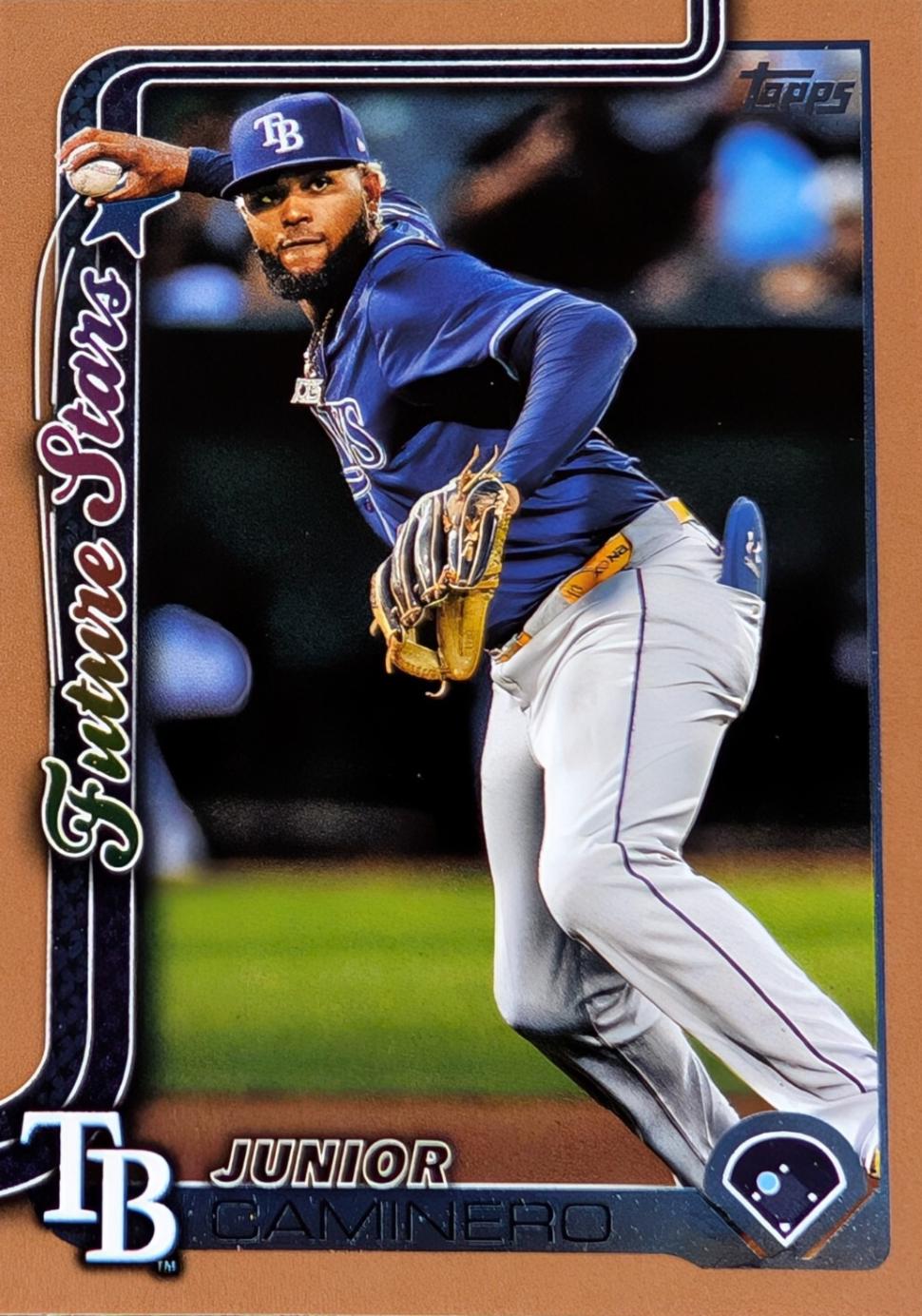 2025 Topps Series 2 Junior Caminero [Gold] #477 card