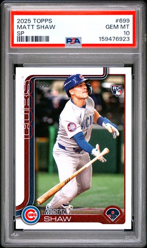 2025 Topps Series 2 Matt Shaw [SP] #699 card