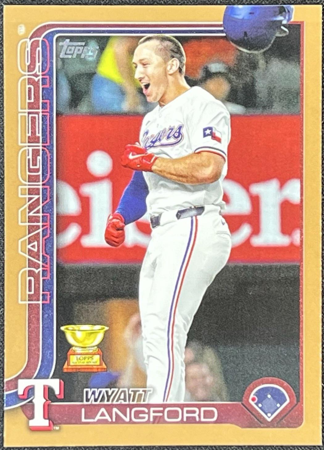 2025 Topps Series 2 Wyatt Langford [Gold] #455 card