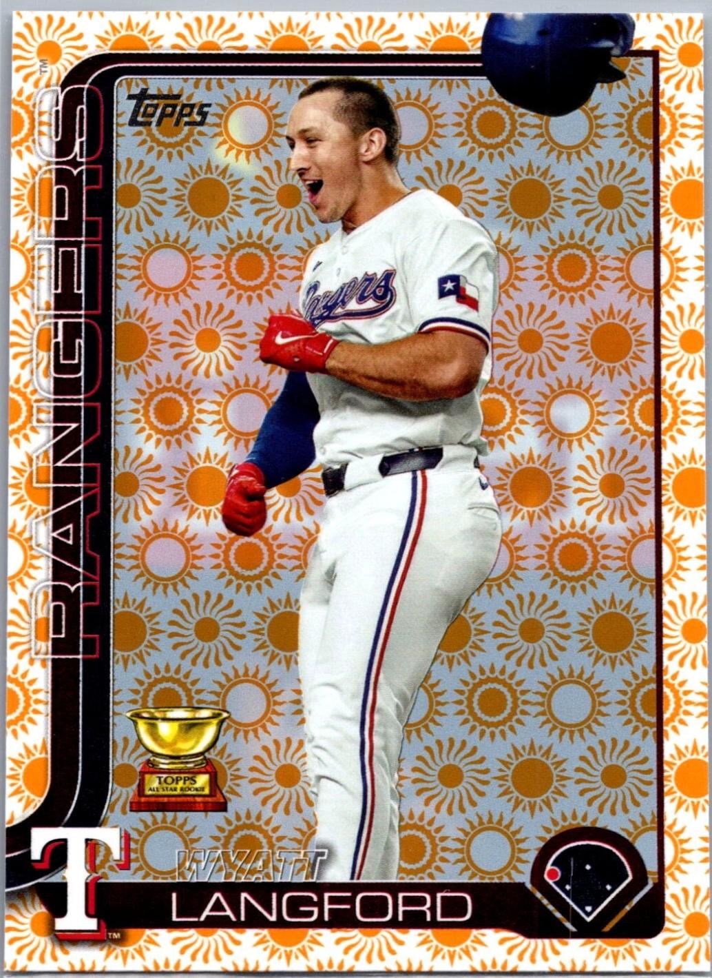 2025 Topps Series 2 Wyatt Langford [Holiday Sun] #455 card